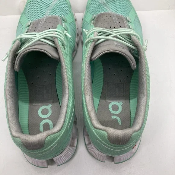 Womens On Cloud Cloud 5 Womens 7 Glacier Grey Meadow Green Running Sneakers Shoe - Picture 12 of 12